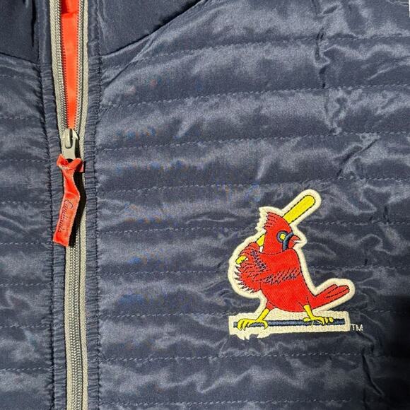 MLB St Louis Cardinals Blue Puffer Vest Size XL - Picture 4 of 6